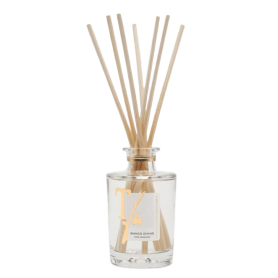BIANCO DIVINO STICKS ML.100 HOME FRAGRANCE - TFU (8 Natural Bamboo Sticks cm.20 included)
