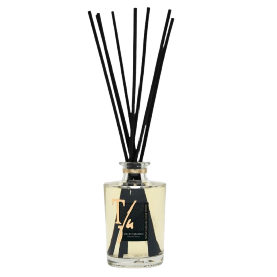 DOLCE VANIGLIA STICKS ML.250 HOME FRAGRANCE - TFU (10 Black Bamboo Sticks cm. 30 included)
