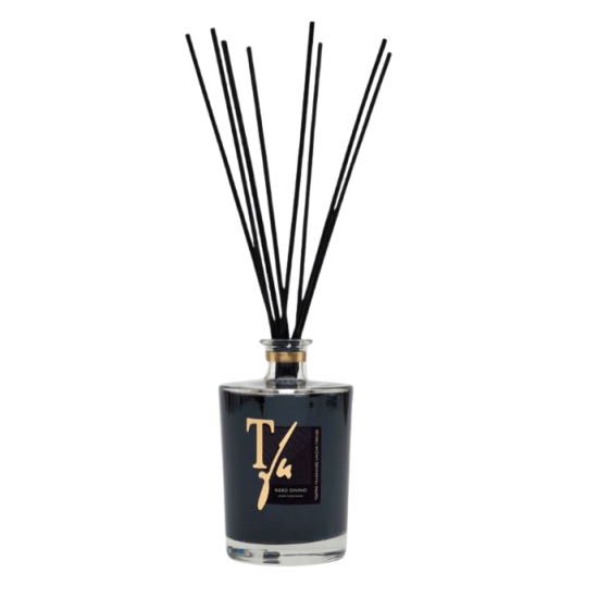 NERO DIVINO STICKS ML.500 HOME FRAGRANCE - TFU (10 Black Bamboo Sticks cm.36 included)