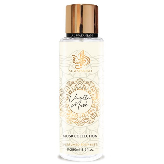 Al Wataniah Musk Collection Vanilla Musk body mist U 250 ml