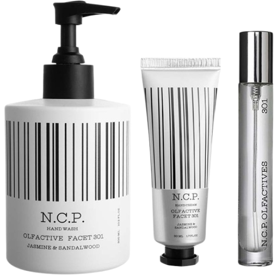 SET Olfactive facet 301 (EdP 10 ML + Hand Wash 300 ML + Hand Cream 50 ML)
