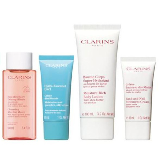 Clarins Head to Toe Moisturizing Essentials Travel Set