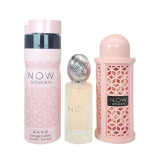 Lattafa Rave Now Women gift set - EDP 100 ml +Hair Mist 50 ml + Perfumed Spr