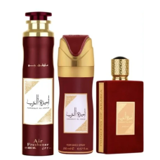 Asdaaf Ameerat Al Arab gift set - EDP 100 ml + Perfumed Spray 200 ml +Room F
