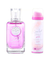 Lattafa Mahasin Crystal Violet EDP W 100 ml +50 ml deo